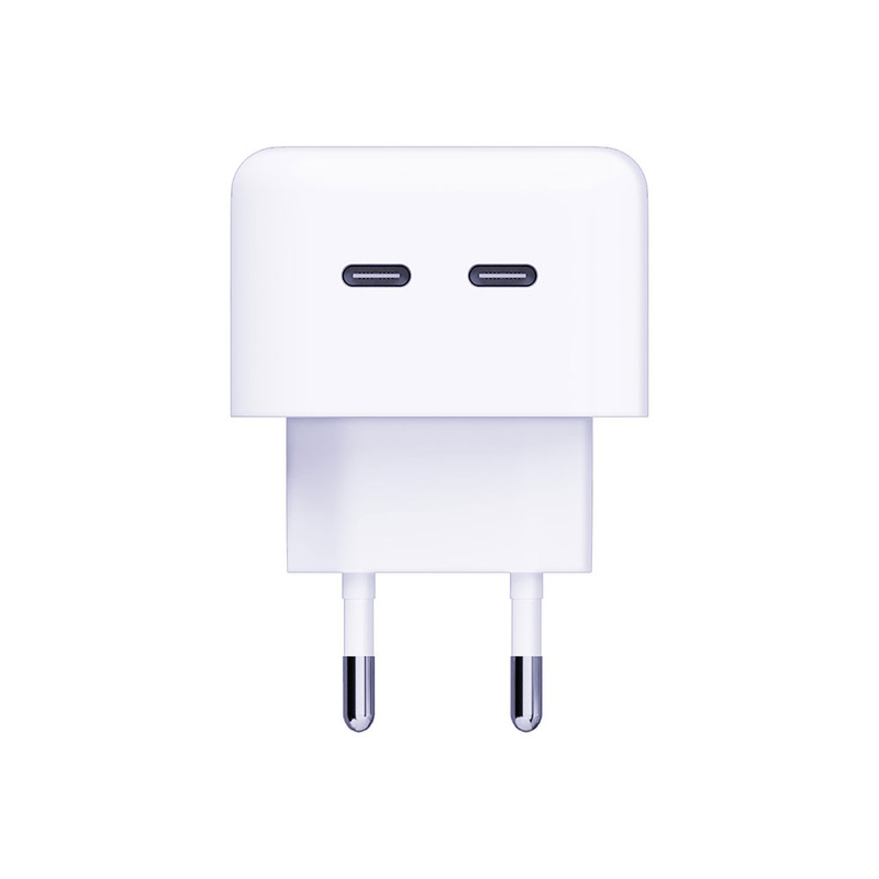 Ładowarka sieciowa 3mk Hyper Charger 35W 2x USB-C - biała