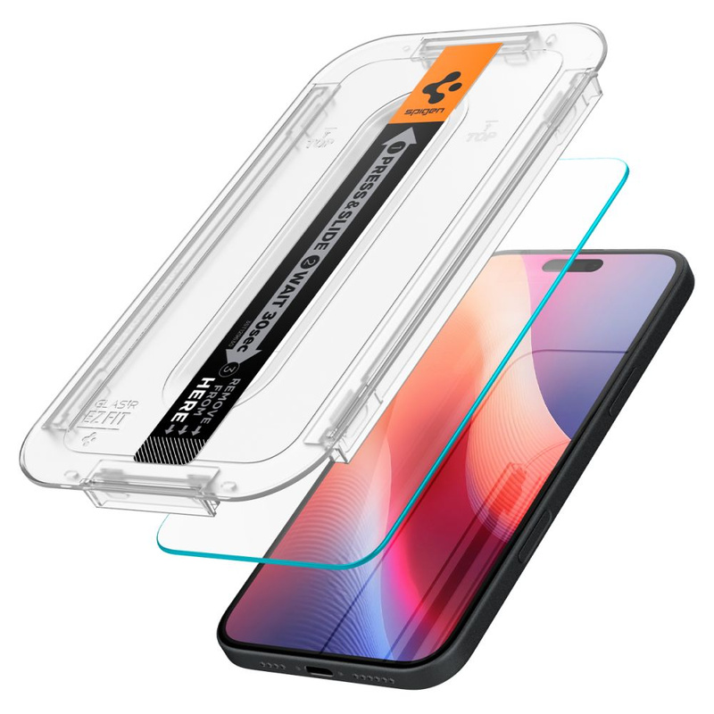 GEHÄRTETES GLAS Spigen GLAS.TR „EZ FIT“ IPHONE 15 KLAR