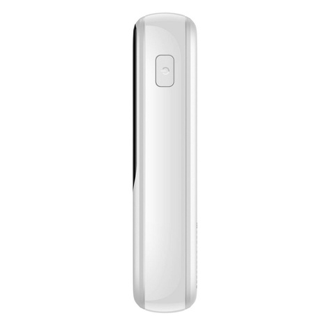 Baseus Qpow power bank 10000mAh wbudowany kabel USB Typu C 22.5W Quick Charge SCP AFC FCP biały (PPQD020102)