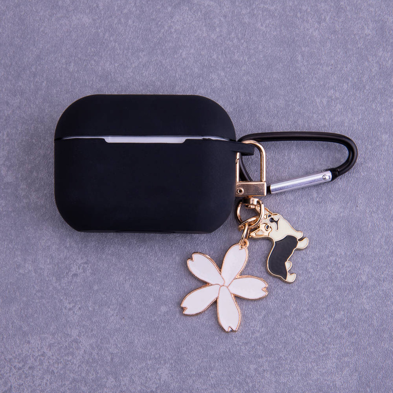 Etui do Airpods 3 czarne z zawieszką
