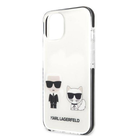 Oryginalne Etui IPHONE 13 MINI Karl Lagerfeld Hardcase Karl&Choupette białe