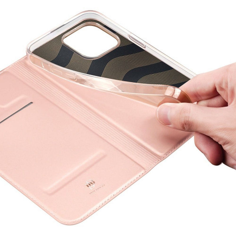 Dux Ducis Skin Pro Wallet Case für iPhone 15 Pro – Pink