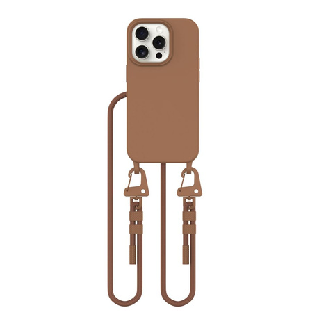 TECH-PROTECT MAGNECKLACE MAGSAFE IPHONE 15 PRO CHOCOLATE BROWN