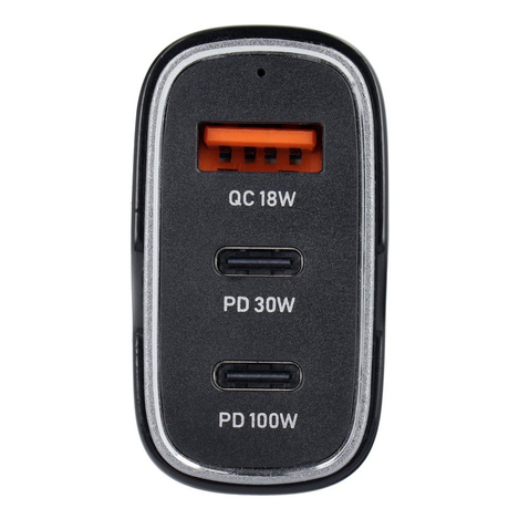Ładowarka samochodowa USB QC 3.0 18W + 2x Typ C PD 100W+30W CC53-2C1A (Total 138W)