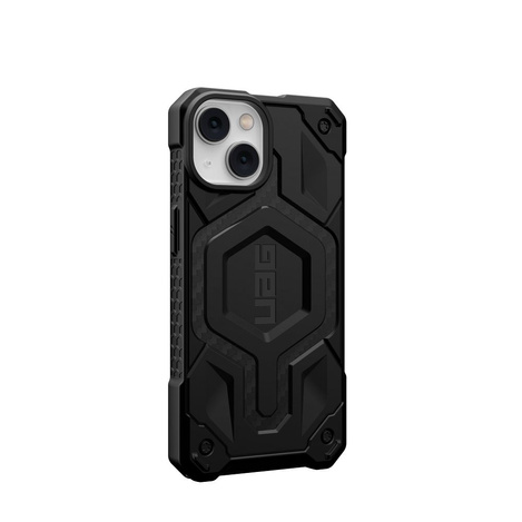 UAG Monarch - Schutzhülle für iPhone 14 Plus kompatibel mit MagSafe (Kohlefaser)