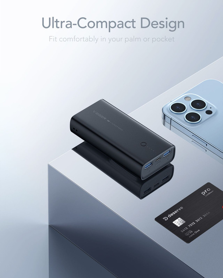 Bateria zewnętrzna (Powerbank) VEGER ACE100 - 10 000mAh Quick Charge PD 20W (W1146)