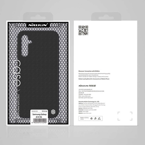 Nillkin Textured Case etui do Samsung Galaxy A14 5G / Galaxy A14 wzmocniony nylonowy pokrowiec czarne