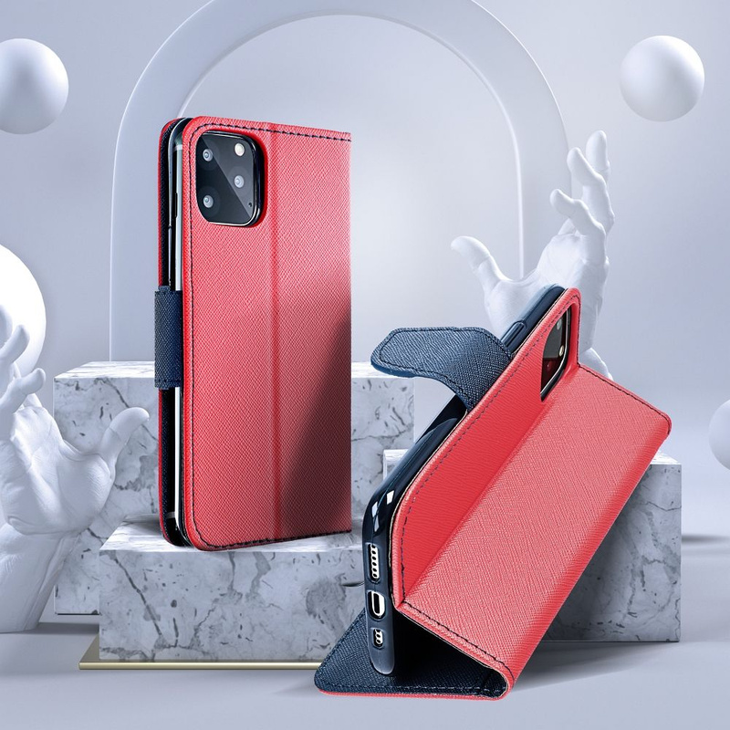 Kabura Fancy Book do IPHONE 16 czerwony / granatowy