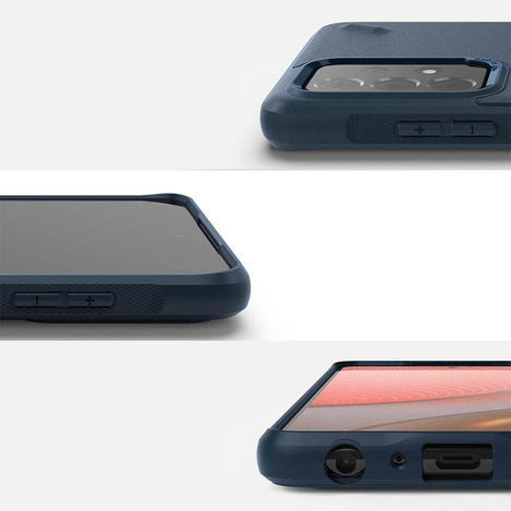 Ringke Onyx wytrzymałe etui pokrowiec Samsung Galaxy A72 4G granatowy (OXSG0039)