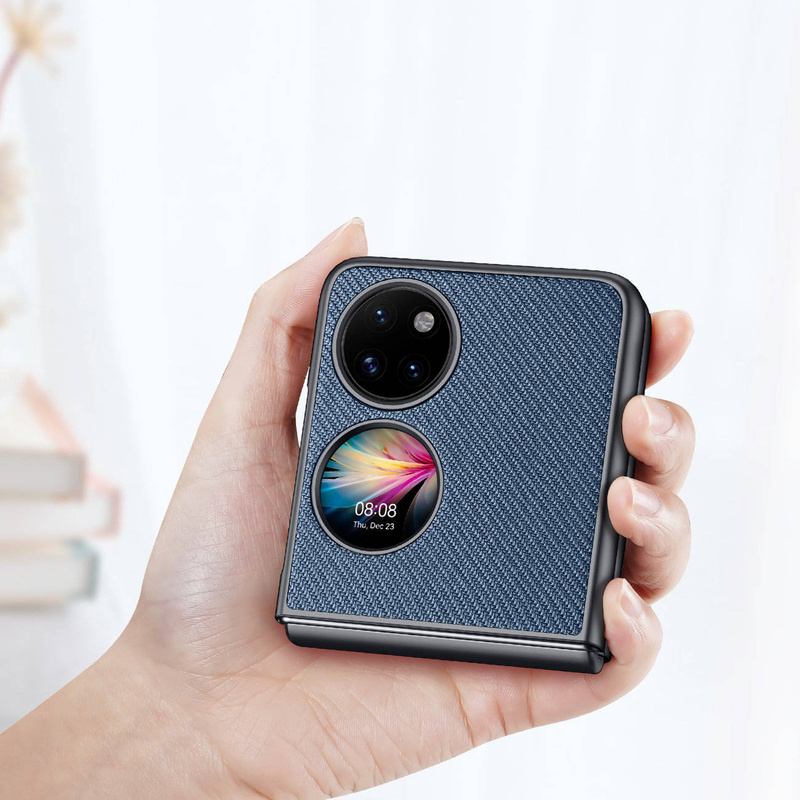 Dux Ducis Fino Hülle ist aus Nylonmaterial Huawei P50 blau