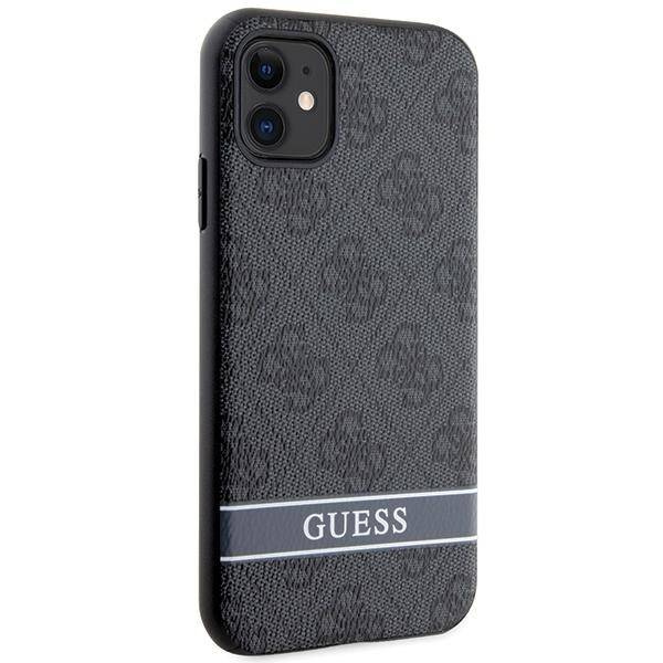 Guess GUHCN61P4SNK iPhone 11 / Xr grey/grey hardcase 4G Stripe