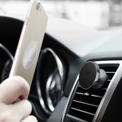 Uchwyt magnetyczny Baseus do kratki nawiewu / wentylacji Small Ears Air Magnetic szary SUER-A01