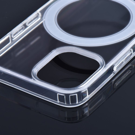 Futerał CLEAR MAG COVER kompatybilny z MagSafe do SAMSUNG S25 transparentny