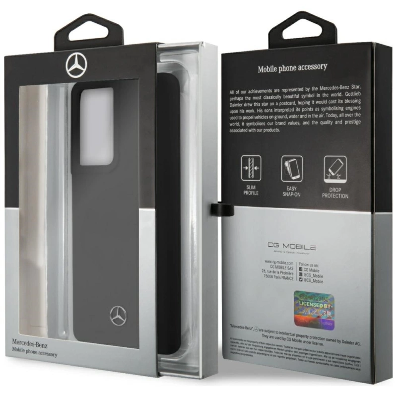 Mercedes MEHCS21LSILBK S21 Ultra G998 czarny/black hardcase Silicone Line