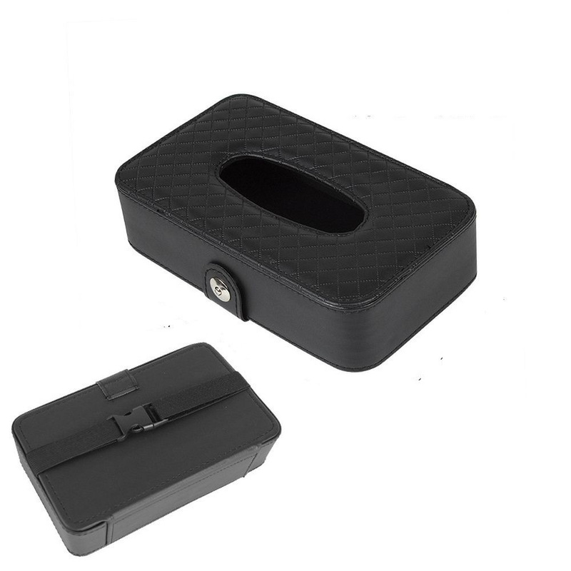 Pojemnik na chusteczki z paskiem czarny