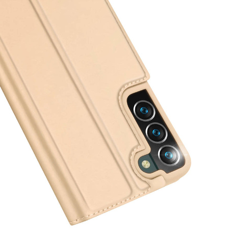Dux Ducis Skin Pro Bookcase type case for Samsung Galaxy S22+ (S22 Plus) golden