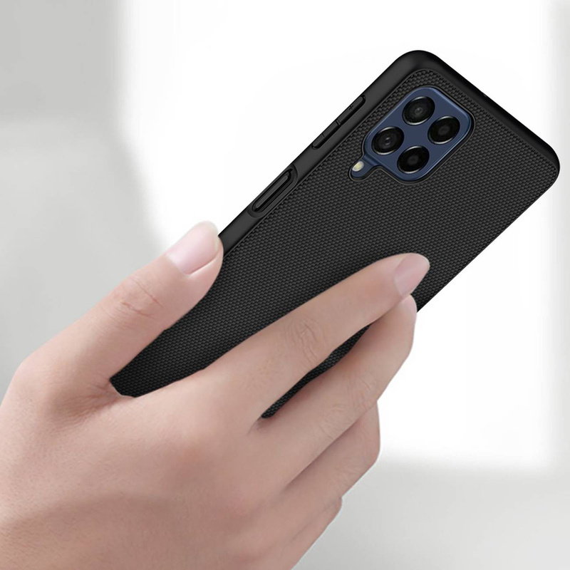 Nillkin Textured Case verstärktes Gehäuse mit Gelrahmen Samsung Galaxy M53 5G schwarz