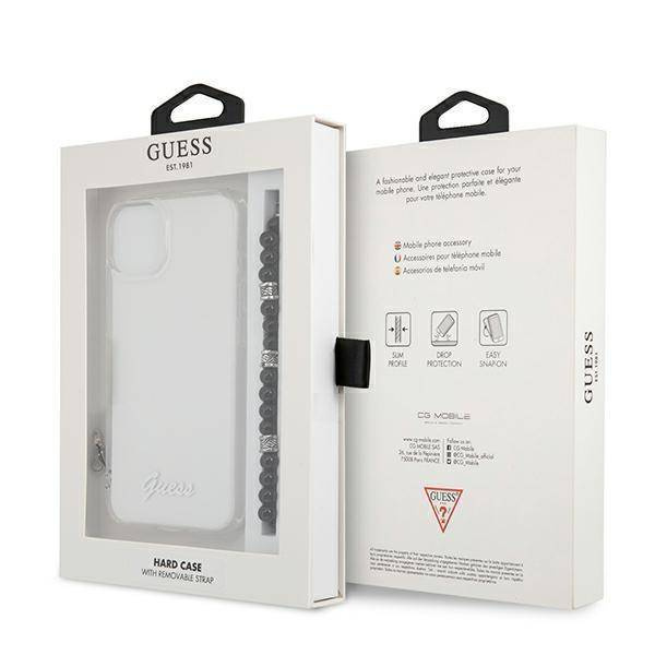 Guess GUHCP13SKPSBK iPhone 13 mini 5,4 &quot;Transparent hardcase Black Pearl