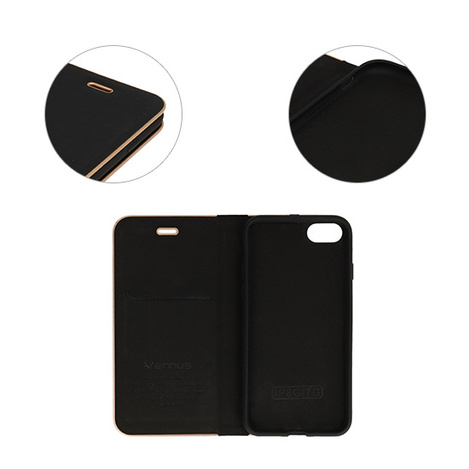 Kabura Vennus Book z ramką do Xiaomi Redmi 10A czarna