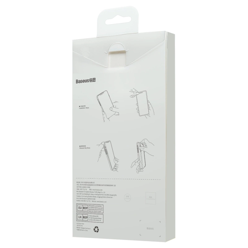 Baseus SuperCeramic Series Glass Case Glass Case für iPhone 13 Pro 6.1&quot; 2021 + Reinigungsset