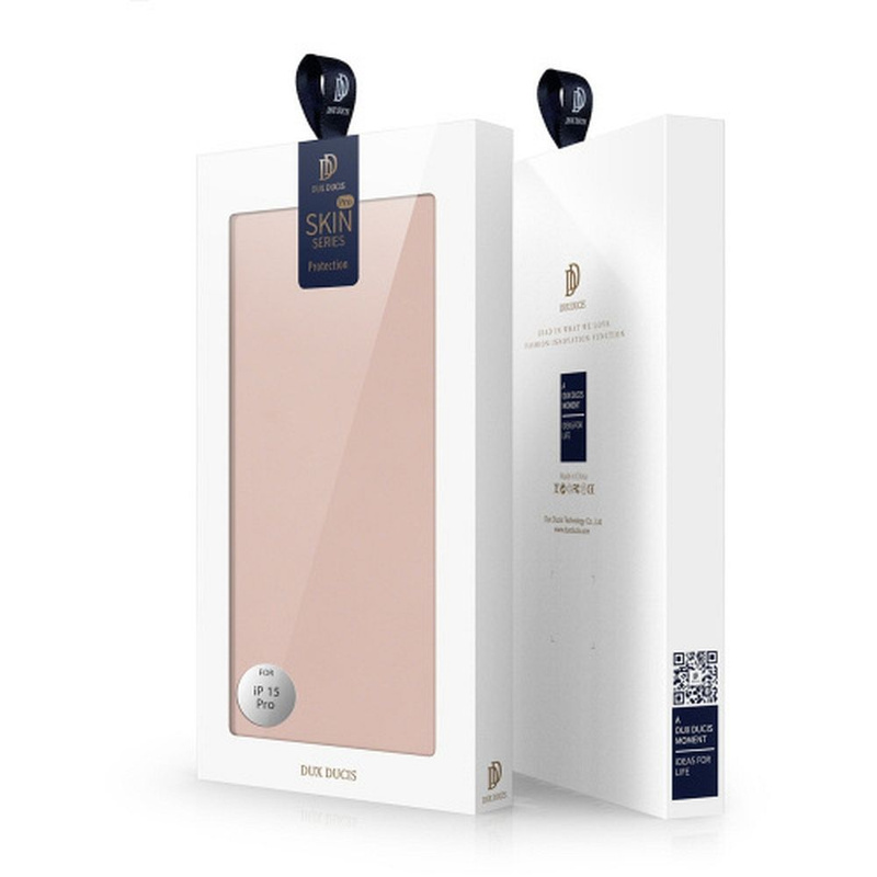 Dux Ducis Skin Pro Wallet Case für iPhone 15 Pro – Pink