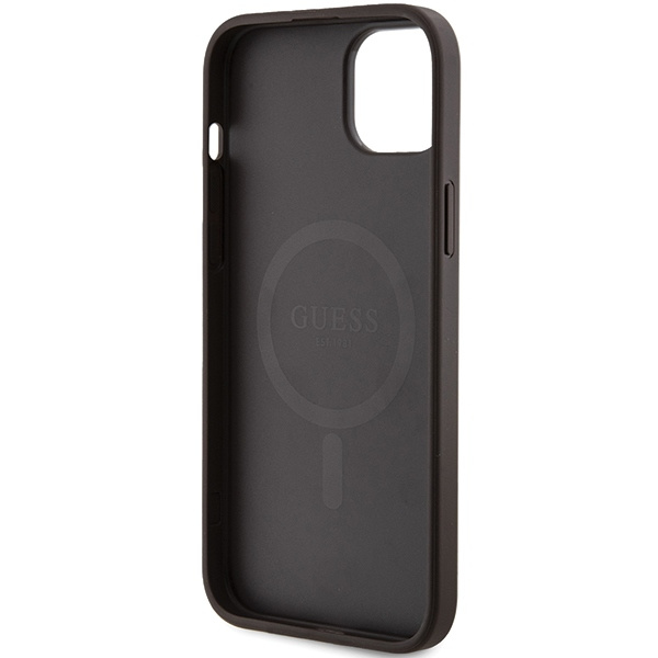 Oryginalne Etui GUESS Hardcase GUHMP14SG4GFRW do iPhone 14 (Kompatybilny z Magsafe / 4G Ring classic logo / brązowy)