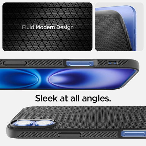 Spigen Liquid Air iPhone 16 Plus czarny/matte black ACS08066