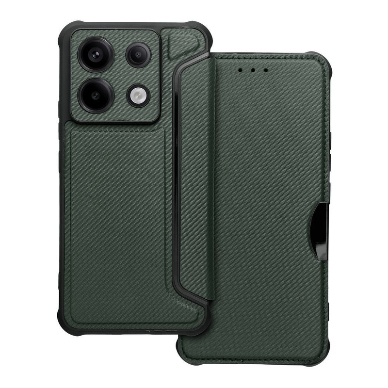 Kabura RAZOR Book do XIAOMI Redmi NOTE 13 PRO 5G ciemnozielony