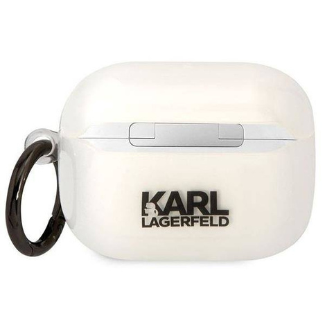 Oryginalne Etui APPLE AIRPODS PRO Karl Lagerfeld Ikonik Choupette (KLAPHNCHTCT) transparentne
