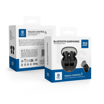 BLUE STAR słuchawki bezprzewodowe bluetooth TWS BK99 czarne