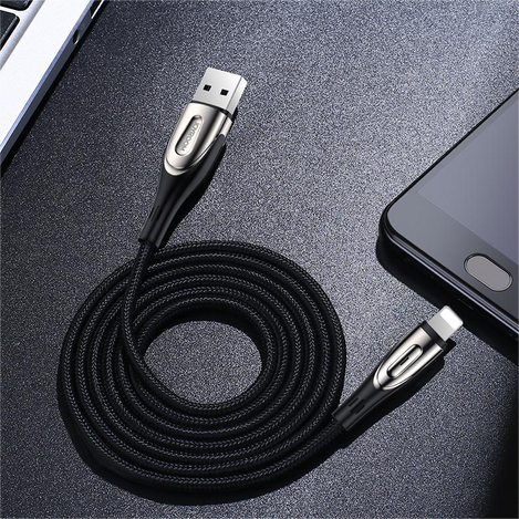 Joyroom Sharp Series Fast Charging Cable USB-A - Lightning 3A 1.2m Black (S-M411)