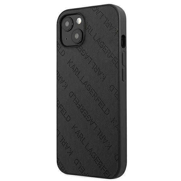 Oryginalne Etui IPHONE 13 MINI Karl Lagerfeld Hardcase Perforated Allover (KLHCP13SPTLK) czarne