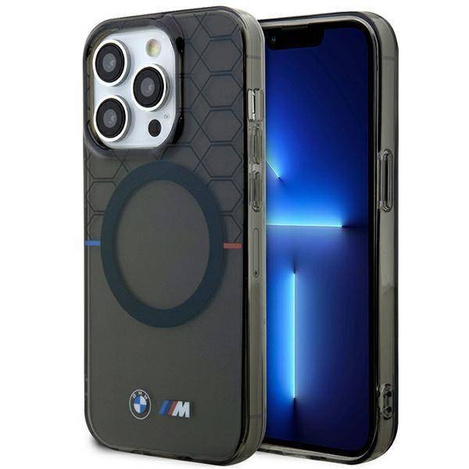 Case BMW BMHMP14LHGPK iPhone 14 Pro 6.1&quot; Grey/Grey Pattern MagSafe