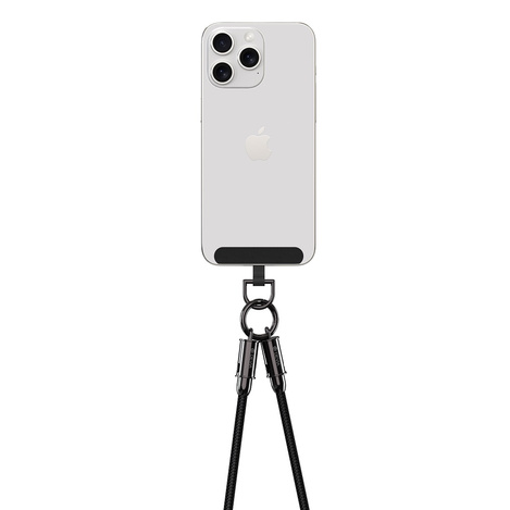 Devia kabel uniwersalna smycz 2w1 PD USB-C - Lightning 1,2 m 27W czarny