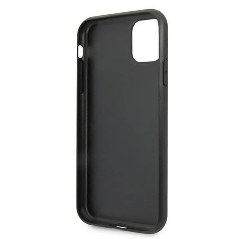 Guess nakładka do iPhone 11 GUHCN61PU4GHBR brązowa hard case 4G Triangle Collection