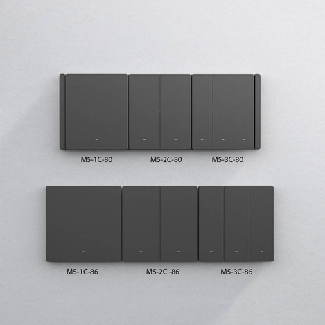 Sonoff Smart 2-Kanal WLAN Wandschalter schwarz (M5-2C-86)