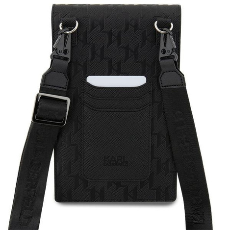 Bag Karl Lagerfeld Saffiano Monogram Choupette (KLWBSAKHPCK) black