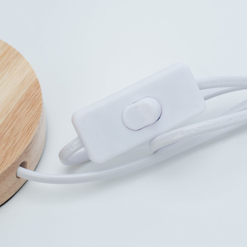 Lampka nocna z piórkiem Art Deco czerwona CBDPH