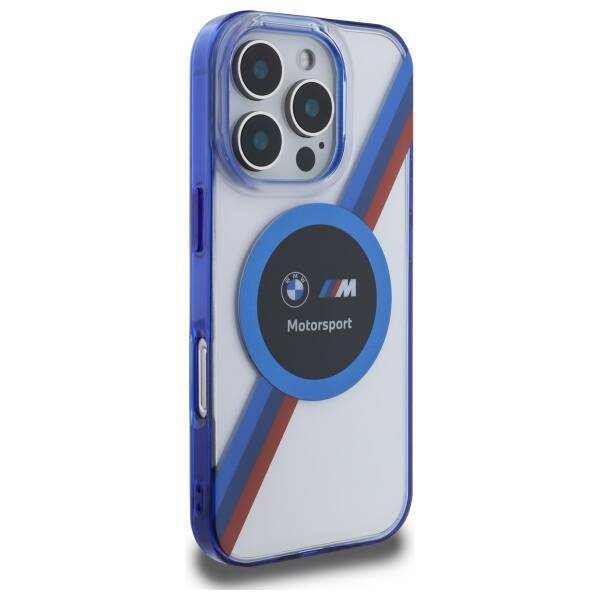Oryginalne Etui BMW Motosport IML Circle MagSafe BMHMP16X23HTPUT do Iphone 16 Pro Max Przezroczysty