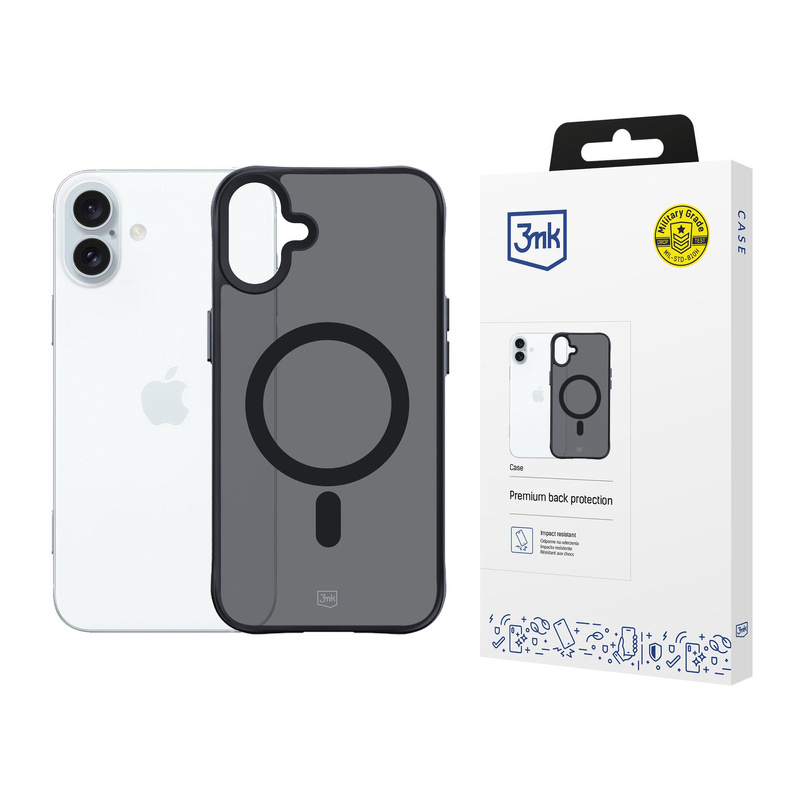 3MK Smoke MagCase iPhone 16 Plus