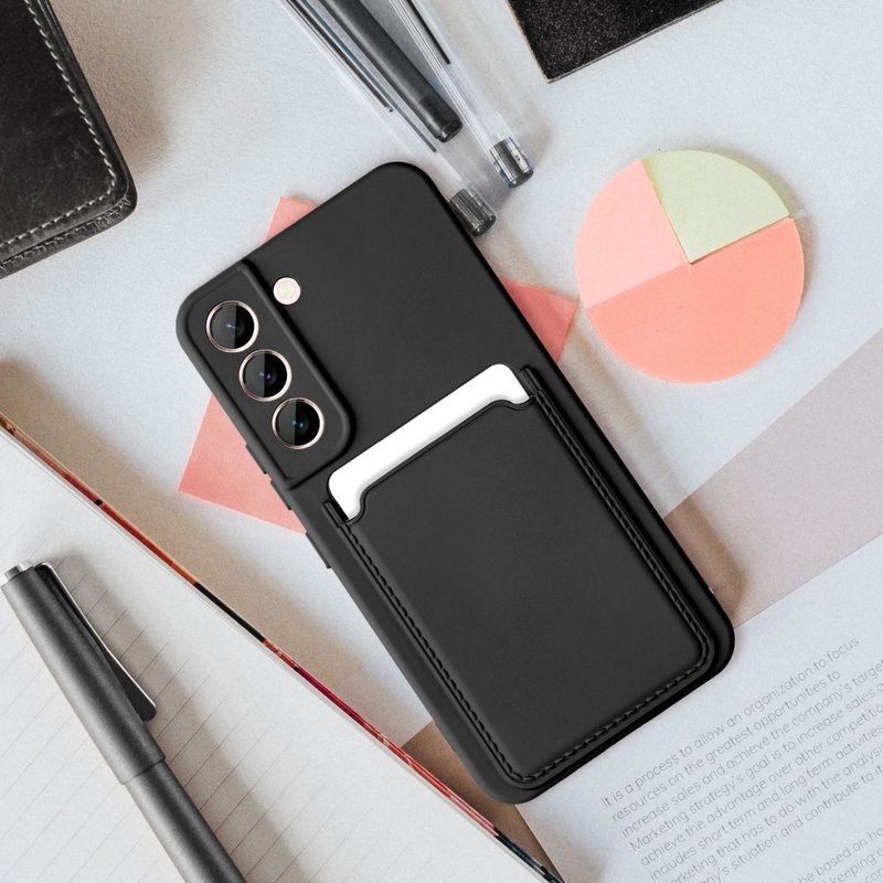 Futerał CARD CASE do SAMSUNG S21 FE czarny