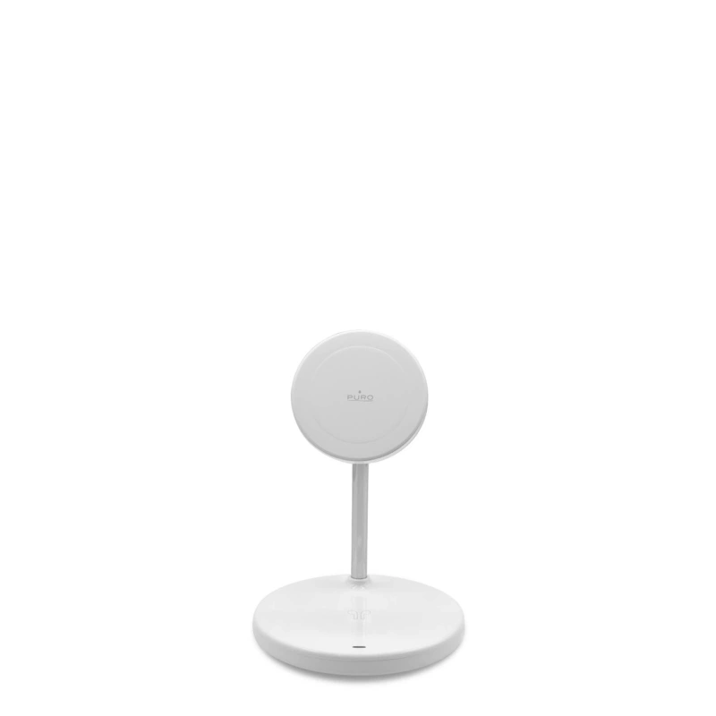 Puro Mag Station 3-in-1-Induktionsladegerät mit Ständer – Weiß