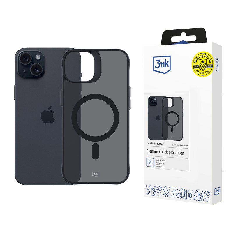 3MK Smoke MagCase iPhone 15 6.1"