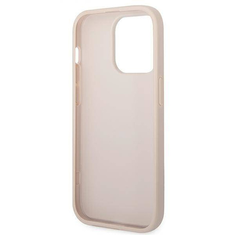 Guess GUHCP14XG4GFPI iPhone 14 Pro Max 6.7 &quot;pink / pink hard case 4G Metal Gold Logo