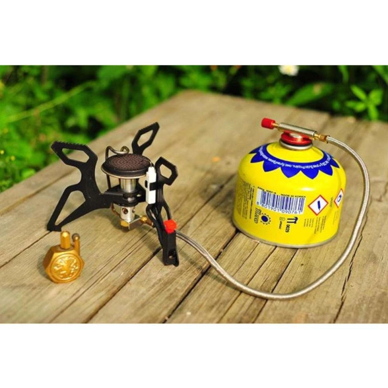 Touristenkocher mit Gasheizung und Piezozünder SPIDER PRO 3kW