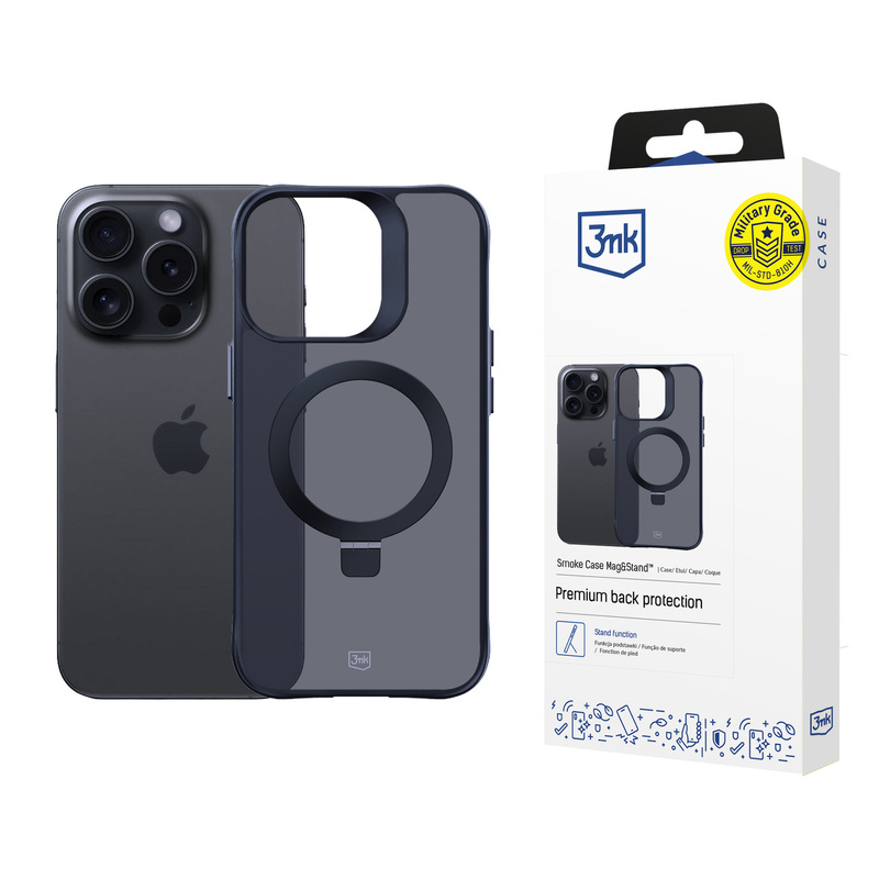 3MK Smoke Case iPhone 14 Pro Max Magsafe & Stand