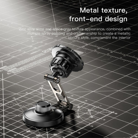 FORCELL F-Grip IronSecure uchwyt samochodowy do szyby/deski magnetyczny czarny