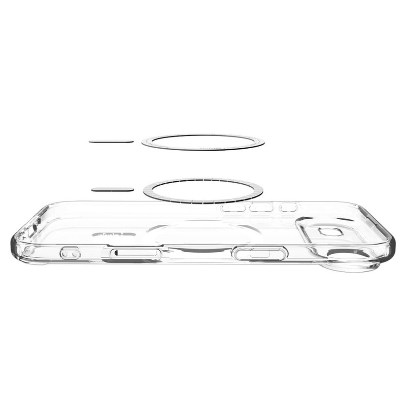 SPIGEN futerał ULTRA HYBRID MAG kompatybilny z MagSafe do IPHONE 17 Air clear white