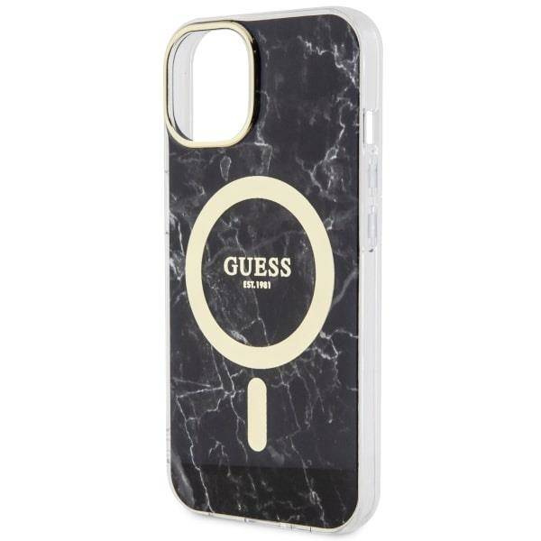 Guess GUHMP14MPCUMAK iPhone 14 Plus 6.7" black/black hardcase Marble MagSafe