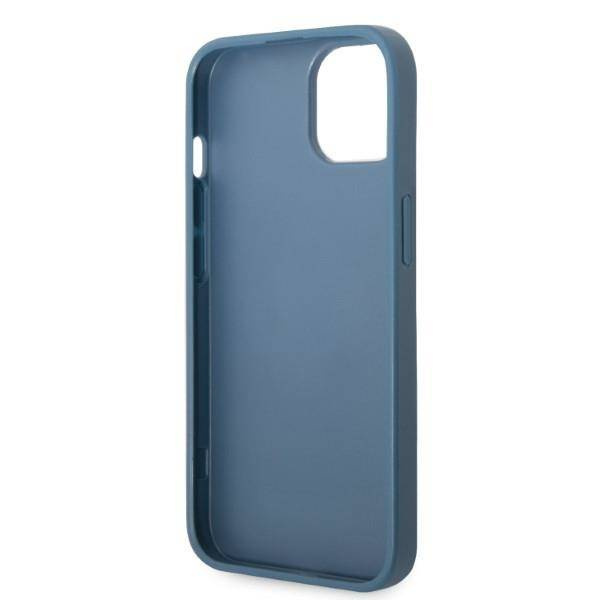 Case IPHONE 13 MINI Guess Hardcase 4G Triangle Logo Cardslot (GUHCP13SP4TPB) blue